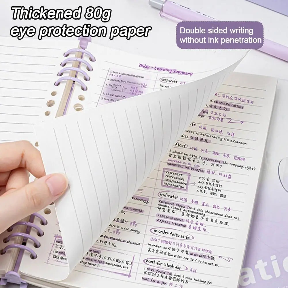 A5 Loose-Leaf Binder Notebook – Daily & Weekly Planner Binder Notebook Planner HIP