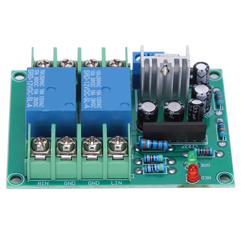 Speaker Protection Circuit Board Dual Channel Power‑On Mute Delay Component 10A AC12‑18V Power Amplifier Board Steady Module HIP