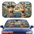 Cartoon Giraffe Windshield Sun Visor for Cars, SUVs & Trucks Car Sun Visor HIP S
