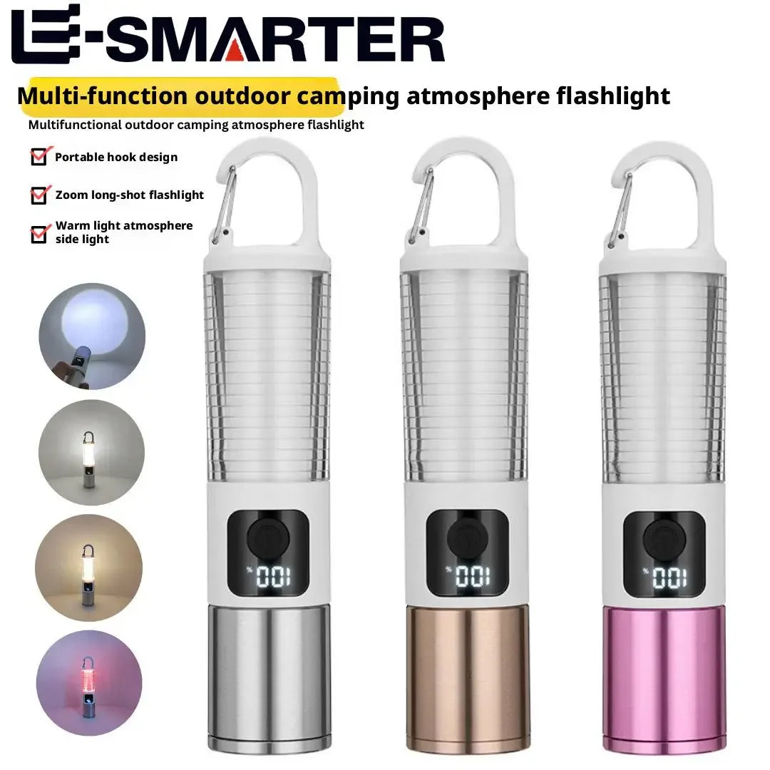 ESMARTER Telescopic Zoom Flashlight – Rechargeable, 350+ Lumen Zoomable Flashlight HIP