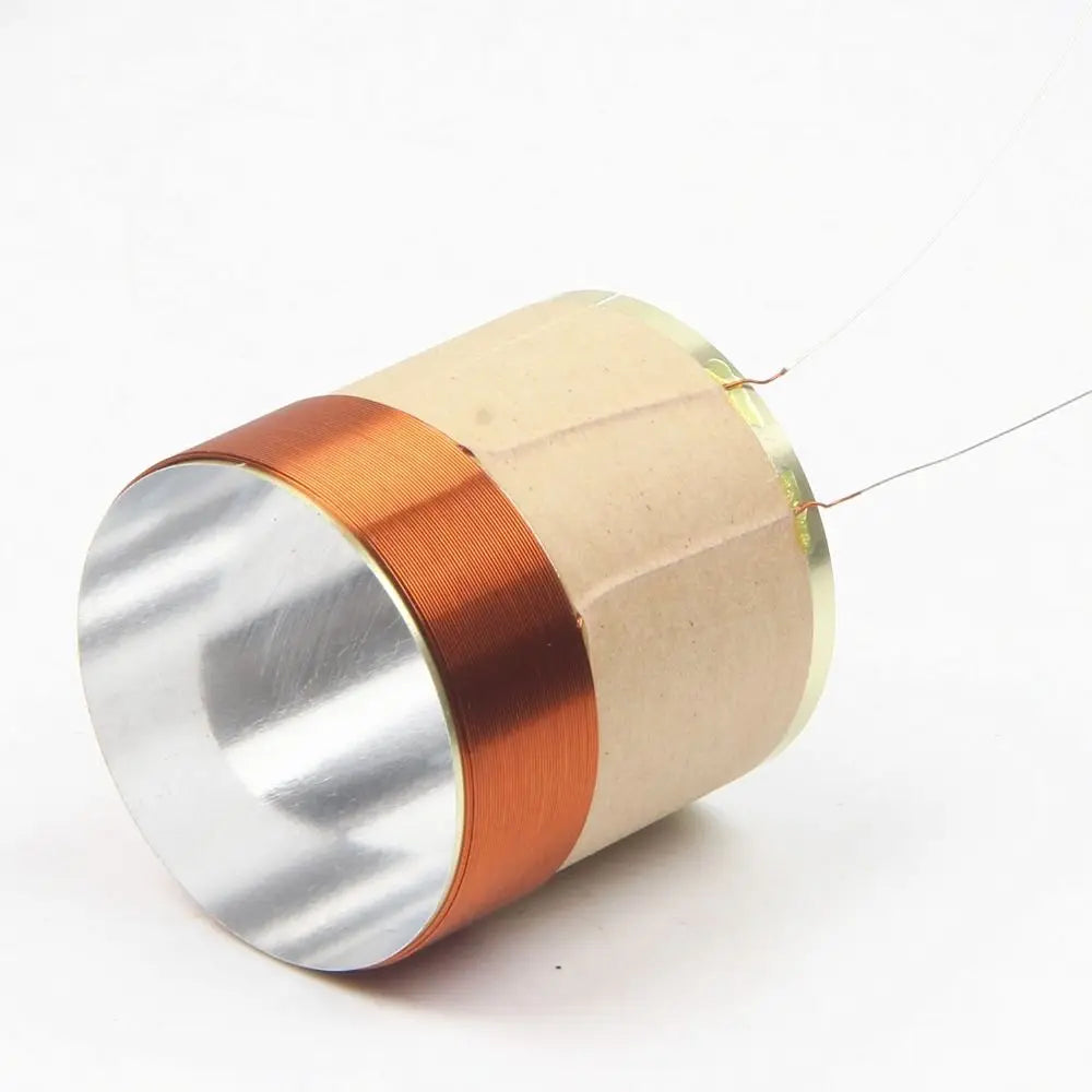 Bass Speaker Voice Coil 19.5–38.5mm White Aluminum 2-Layer Speaker Repair Part HIP