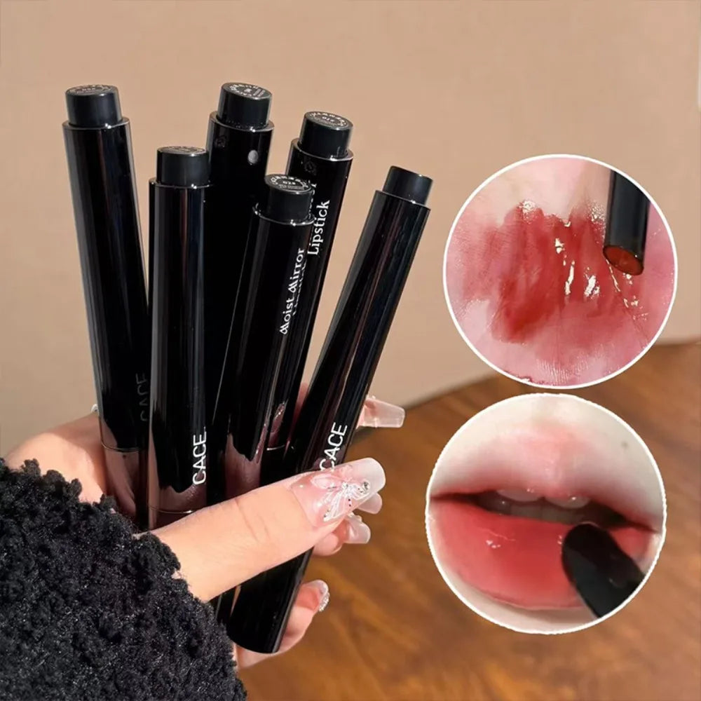 Mirror Glass Lip Glaze Moisturizing Nude Lip Gloss Crystal Juicy Shine Lip Tint Long Lasting Non Fade Tender Girl Lips Cosmetic HIP