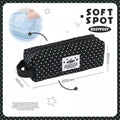 Polka Dot Pencil Case & Cosmetic Pouch – Large Capacity Pencil Case Pouch HIP Black