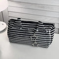 Striped Devil Horn Pencil Case – Large Capacity Pouch 2-Pc Pencil Case Set HIP A1