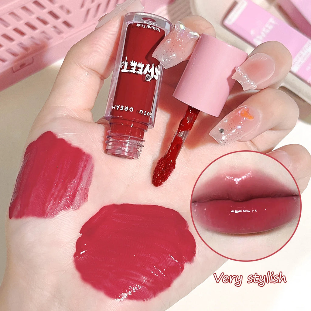 JUJU Dream Glossy Mirror Lip Gloss – Nude, Moisturizing, Waterproof Lip Gloss HIP