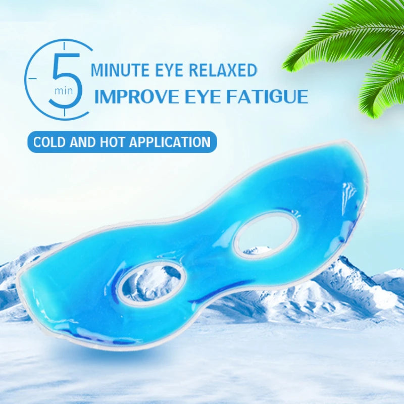 Face Cooling Mask Gel Eye Mask Ice Pack Cooling PVC Hot Cold Therapy Skin Care Tool Gel Face Mask Skin Firming Spa Sleep Mask HIP