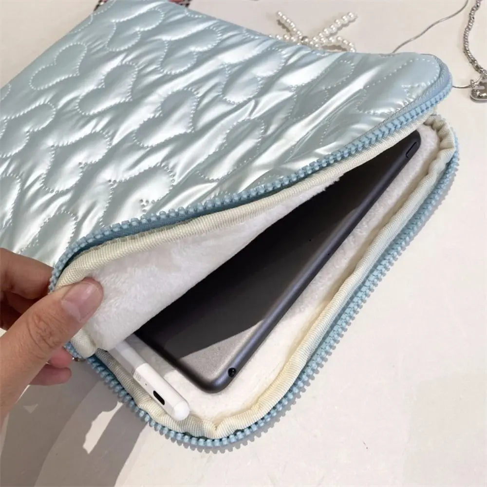 Heart Bowknot Laptop Sleeve 11–15.6" Shockproof Tablet Bag Laptop Sleeve Bag HIP