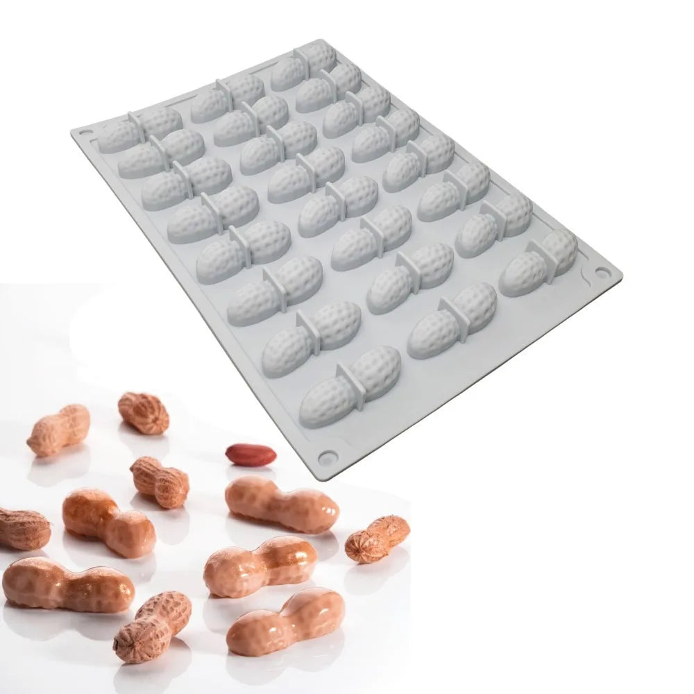 24-Cavity Peanut Silicone Mold – Chocolate, Mousse & More Silicone Baking Mold HIP 01