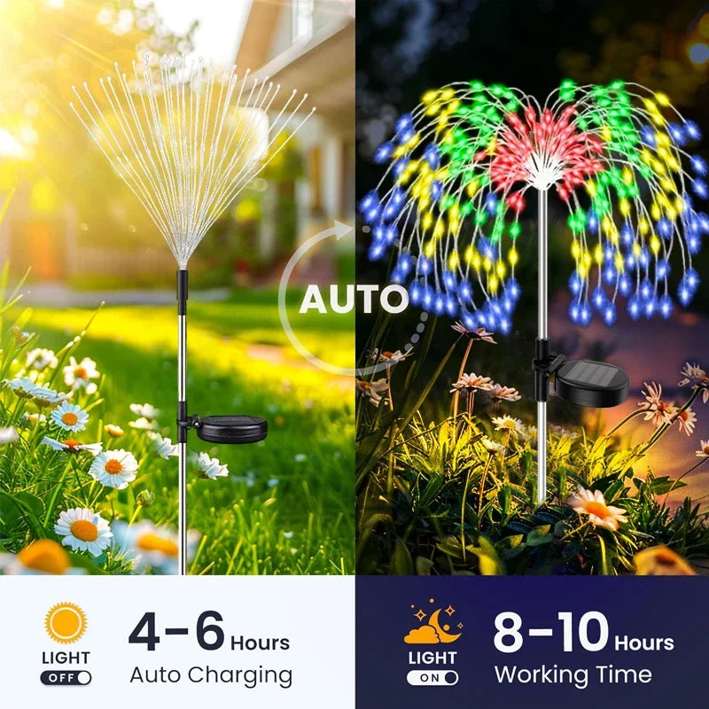 200 LED Solar Dandelion Firework Garden Lights – IP65 Solar Garden Light HIP