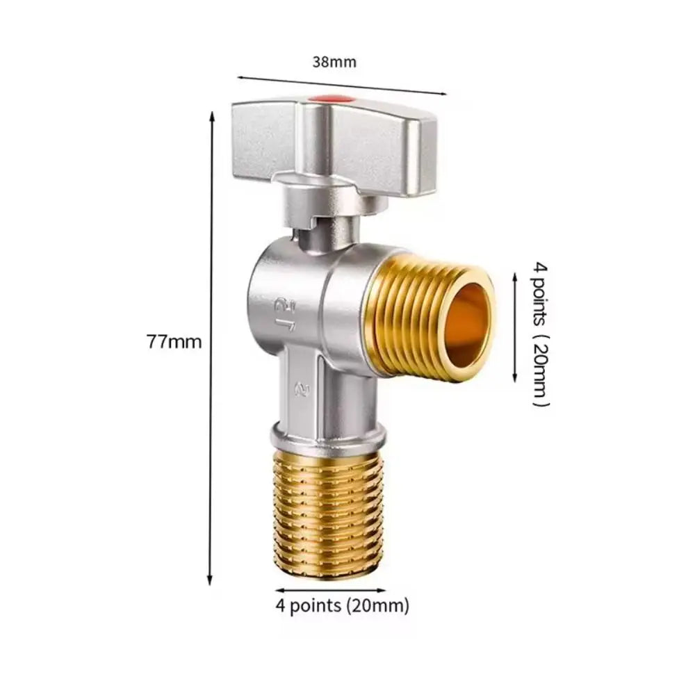 G1/2" Brass Ball Stop Valve – Hot & Cold Large Flow Brass Ball Stop Valve HIP
