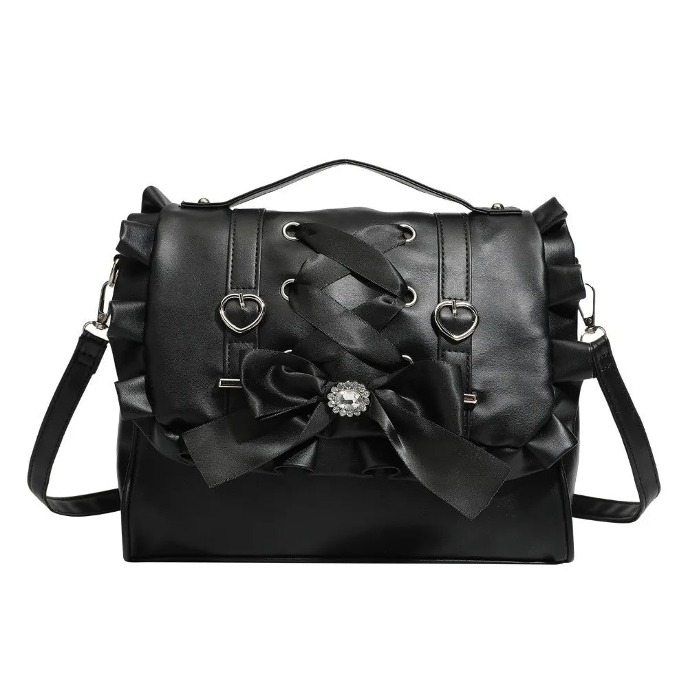 Korean Knot PU Leather Crossbody Shoulder Bag – Lolita Crossbody Shoulder Bag HIP