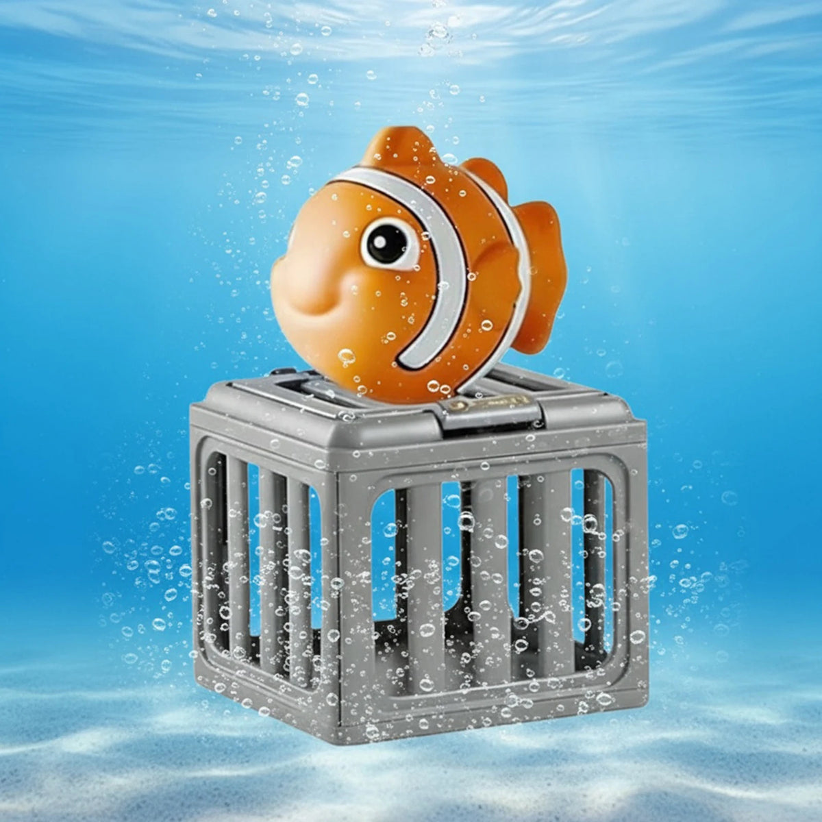 Kids Pool Diving Toys – 6 Animal Rescue Cage Set Pool Diving Toy Set HIP