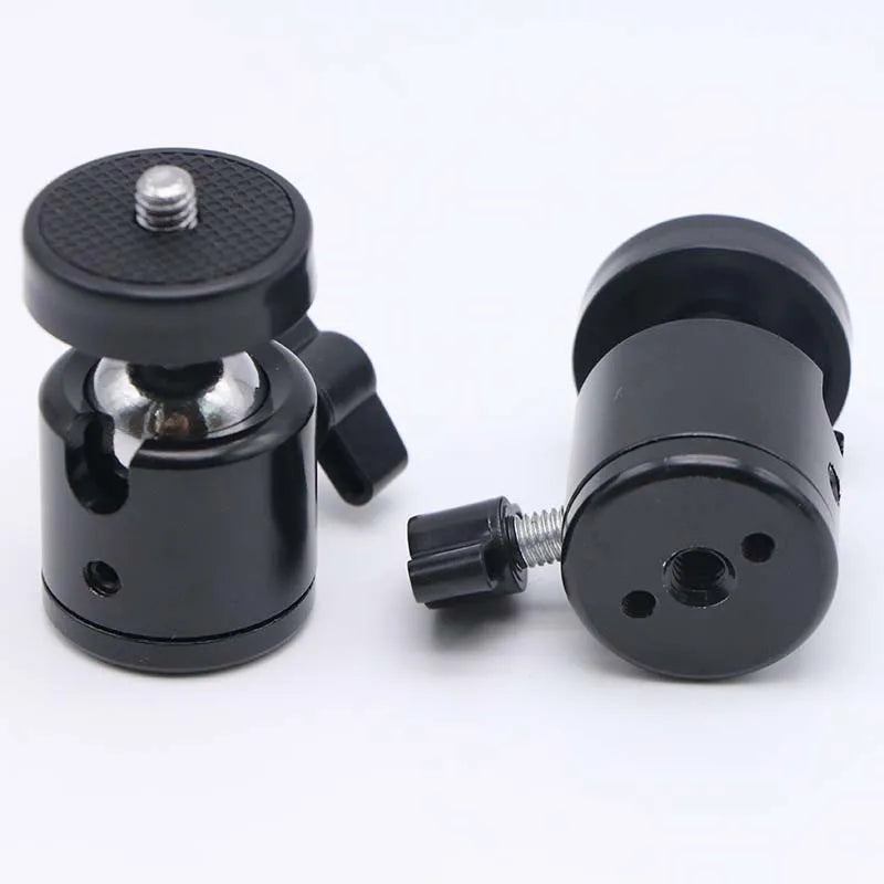 360° Swivel Mini Ball Head – Universal 1/4" Tripod Mount Camera Tripod Mount HIP