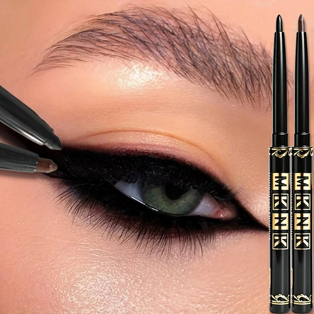 1/2/3pcs Automatic Retractable Eyeliner Gel Pens Smooth Application High-Pigment Matte Waterproof Lasting Under Eye Glue Makeup HIP