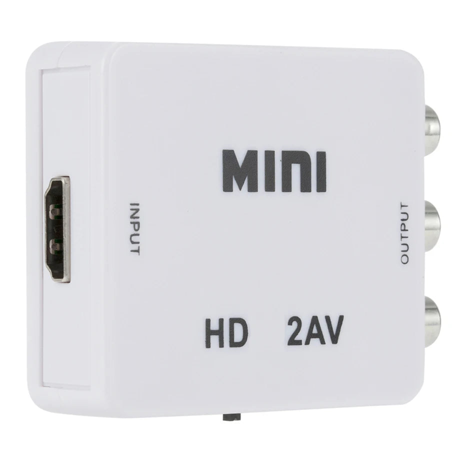 HDMI to AV Converter Adapter – Plug & Play for Game Console & Camera HDMI Signal Converter HIP