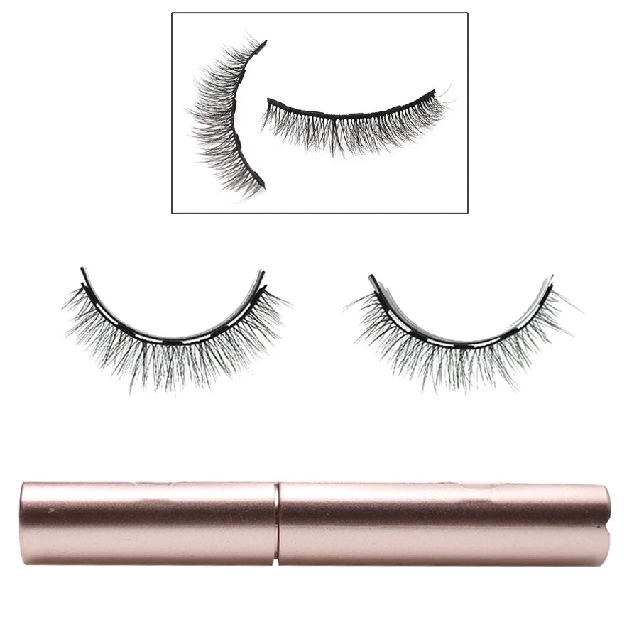 1 Pair Magnetic Eyelashes 3D Mink False Eyelash Magnetic Eyeliner Waterproof Long Lasting Fake Eyelash Tweezer Kit 18 Styles HIP SA101