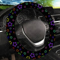 Vibrant Stars Steering Wheel Cover – Universal Fit Cars & SUVs Steering Wheel Cover HIP black