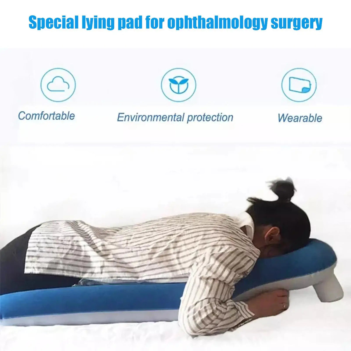 Face Down Pillow After Eye Surgery Inflatable Retina Lying Pillow Portable Prone Pillow Sleeping Vitrectomy Recovery Equipment HIP