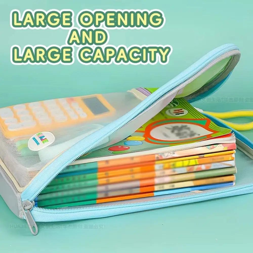 L-Shape Mesh File Bag – Large Document Organizer Tote Mesh File Organizer HIP