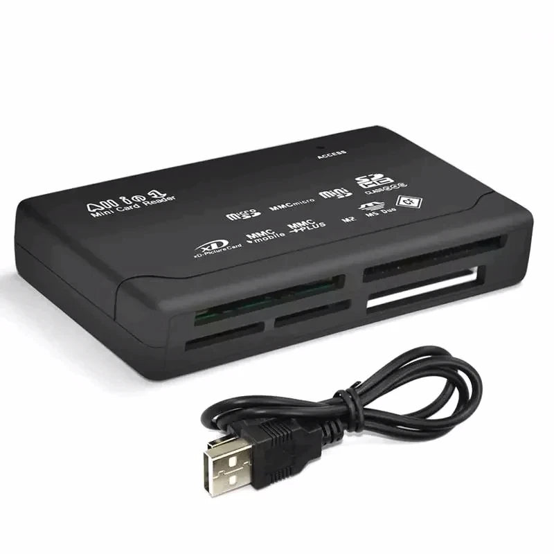 USB 2.0 All-in-One Mini Memory Card Reader – SD, CF, XD, TF Memory Card Reader HIP
