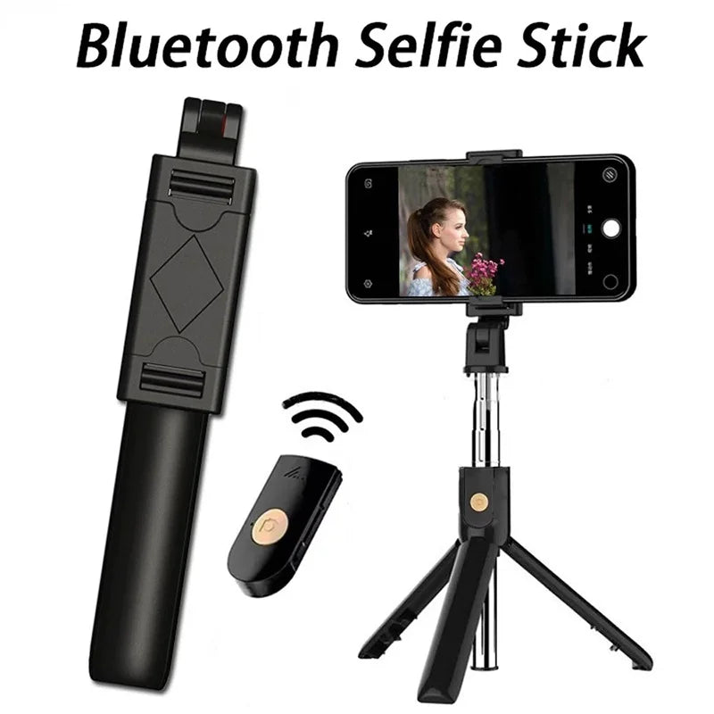 Bluetooth Selfie Stick Foldable Tripod – Wireless Phone Holder Selfie Stick Tripod HIP