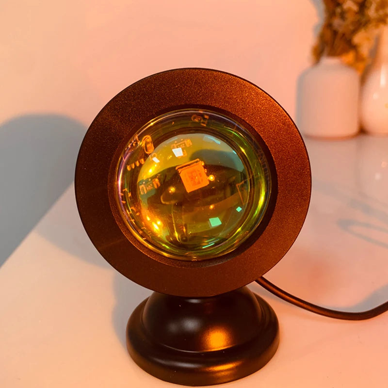 Led USB Sunset Lamp Projector Home Decor Night Light Portable Mood Light For Bedroom Living Room Wall Photography Neon Lights HIP Default Title