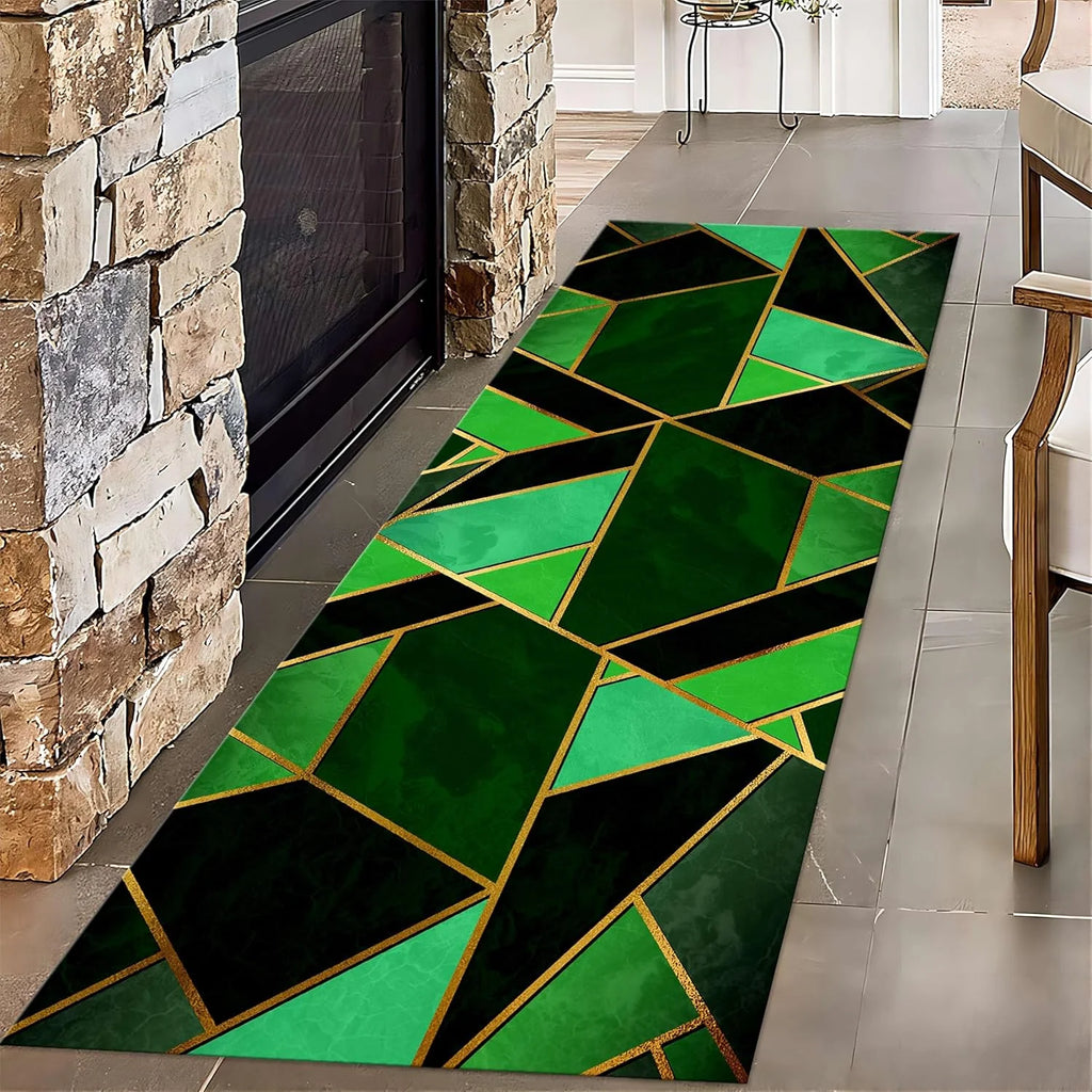Modern Geometric Runner Rug – Non-Slip & Washable Geometric Runner Rug HIP 2 40x120cm-Felt