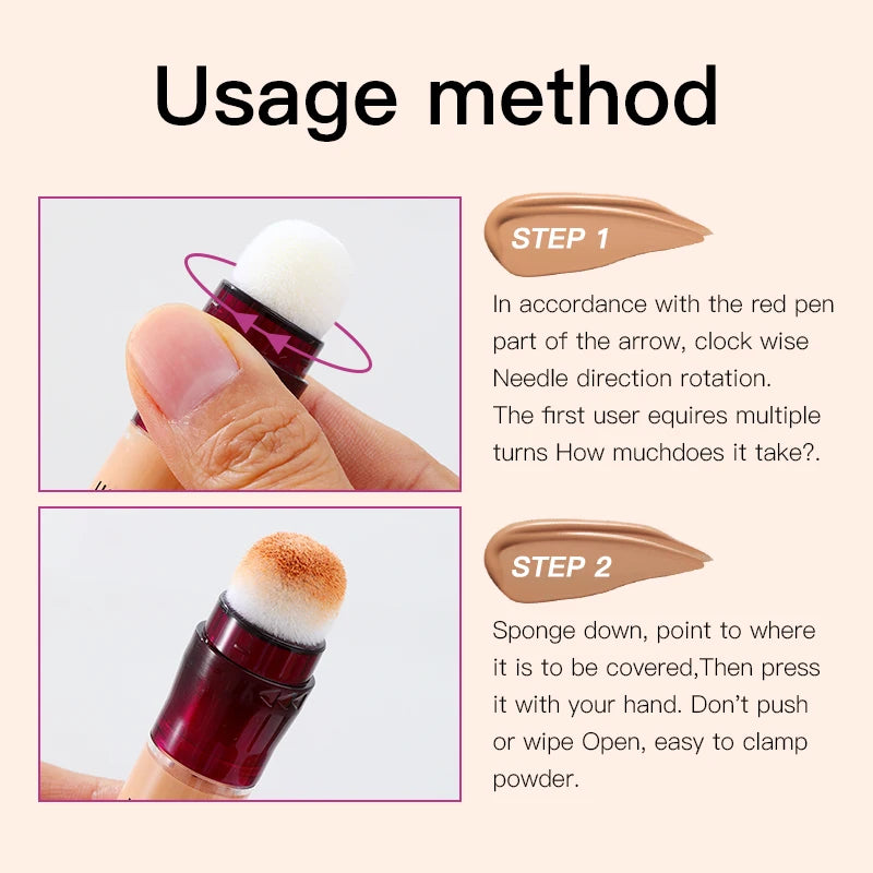 Sponge Tip Liquid Concealer & Foundation – All Skin Types Liquid Concealer HIP