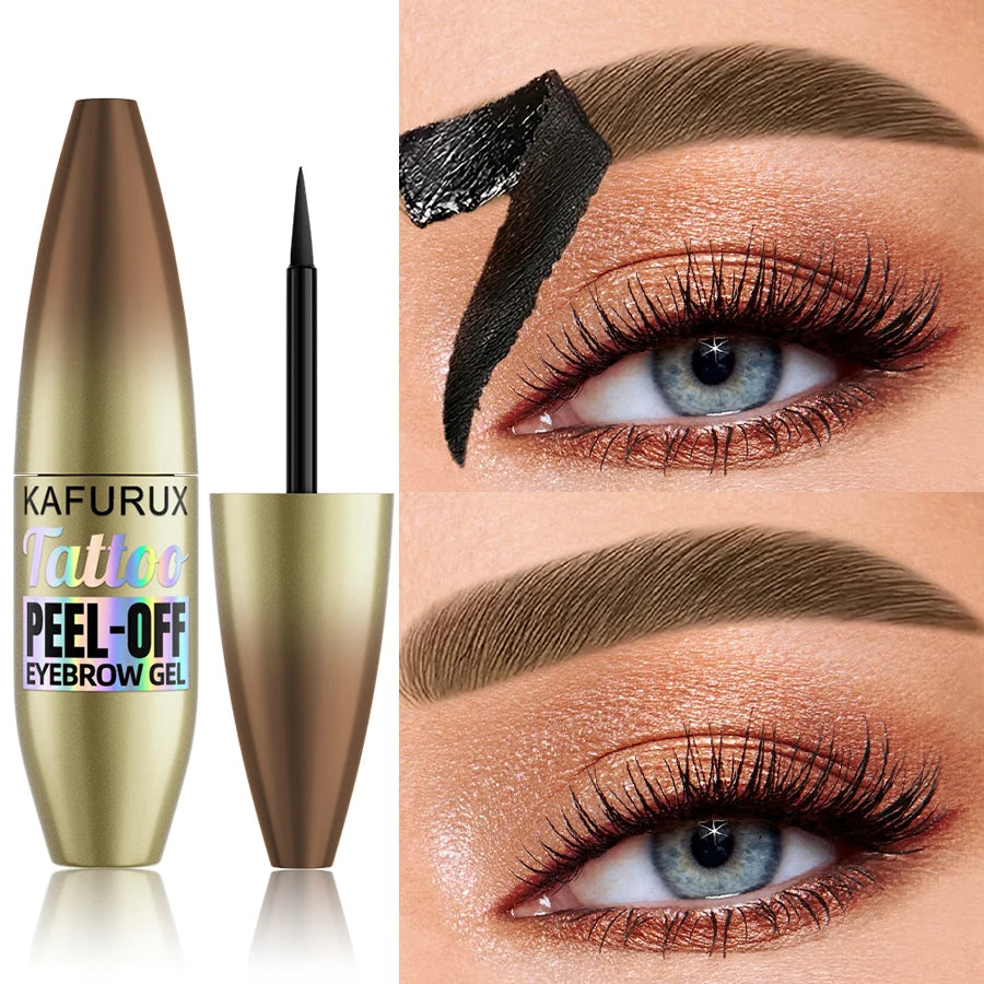 5-Color Waterproof Peel-Off Eyebrow Tint with Stencils | KAFURUX Eyebrow Tint Kit HIP