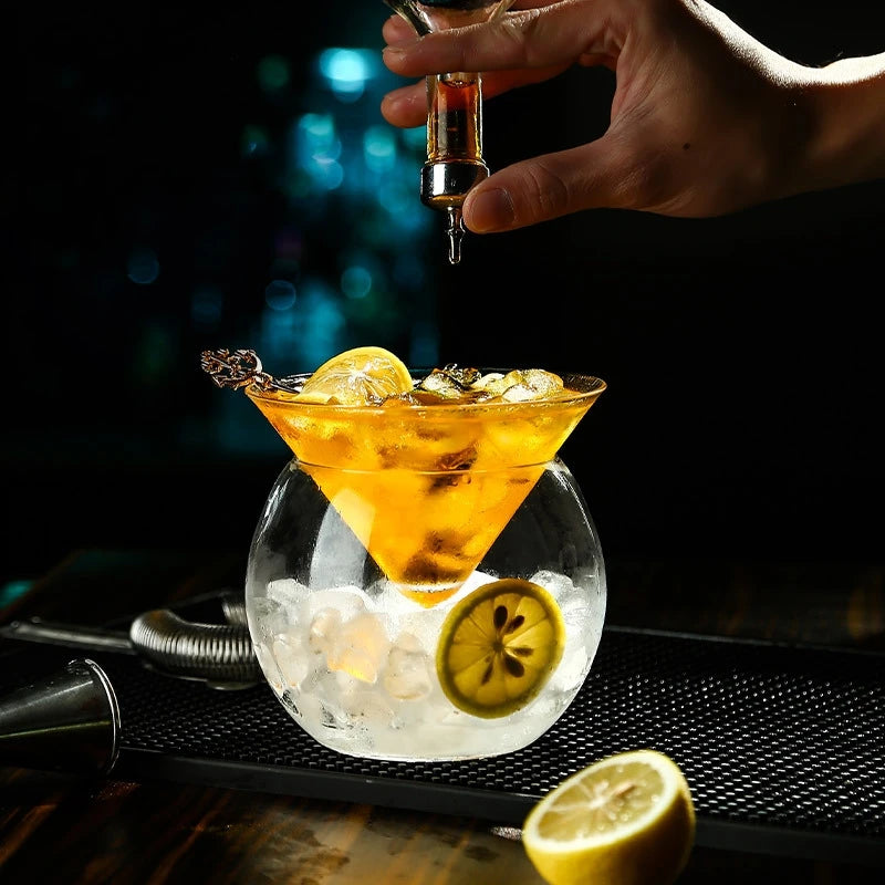 150ml Ball Base Martini Chiller Cocktail Glass | Caviar Server Cocktail Glass HIP