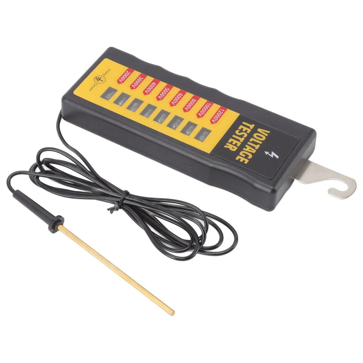 Electric Fence Voltage Tester 8 Neon Lights Maximum 12KV Waterproof Portable Fence Fault Finder for Farms Livestock HIP