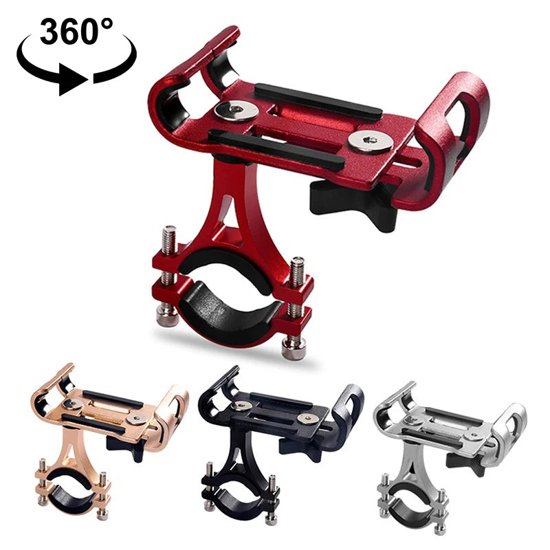 360° Aluminum Bike Phone Holder – Universal Handlebar Mount Bike Phone Mount HIP