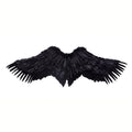 Foldable Angel & Devil Costume Wings – Unisex White & Black Costume Wings HIP Black-M