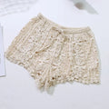 Boho Crochet High Waist Lace-Up Shorts for Women Crochet Lace Shorts HIP Style 5