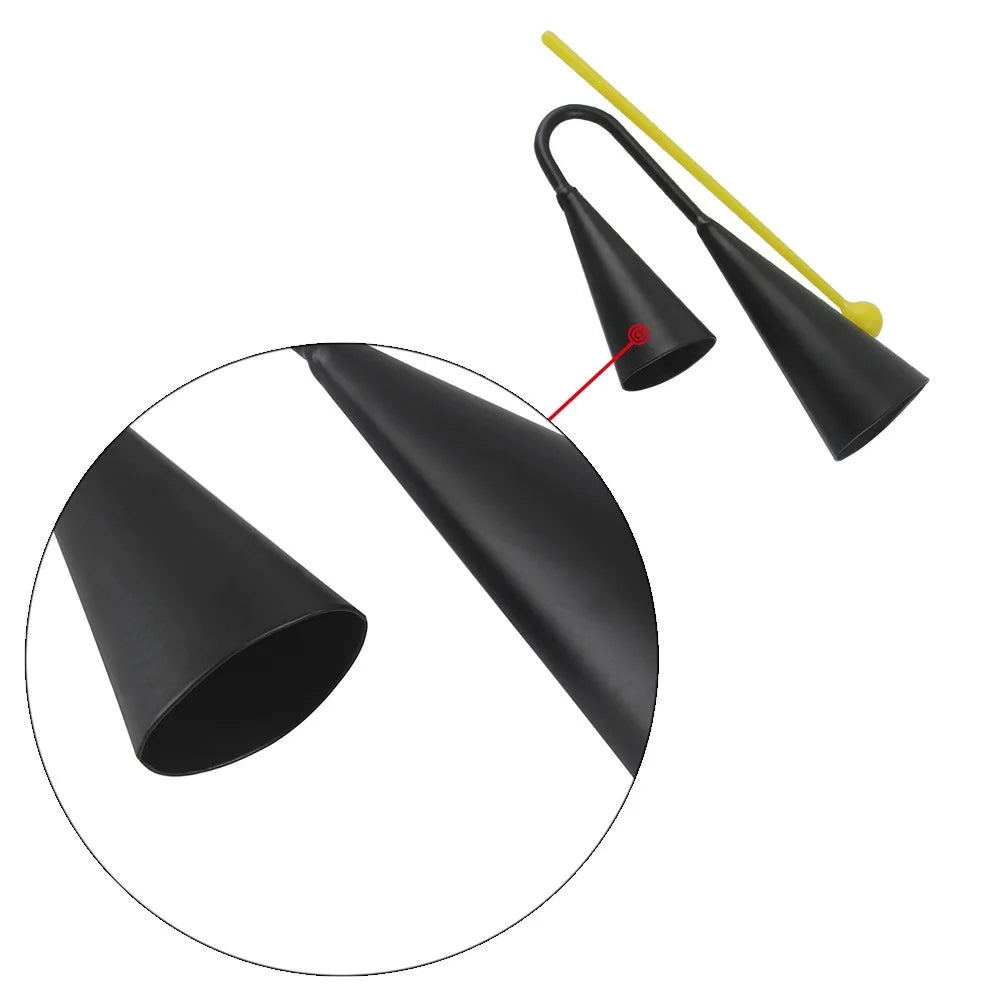 Two-Tone A-Go-Go Iron Cowbell Latin Percussion with Stick Latin Percussion Bell HIP