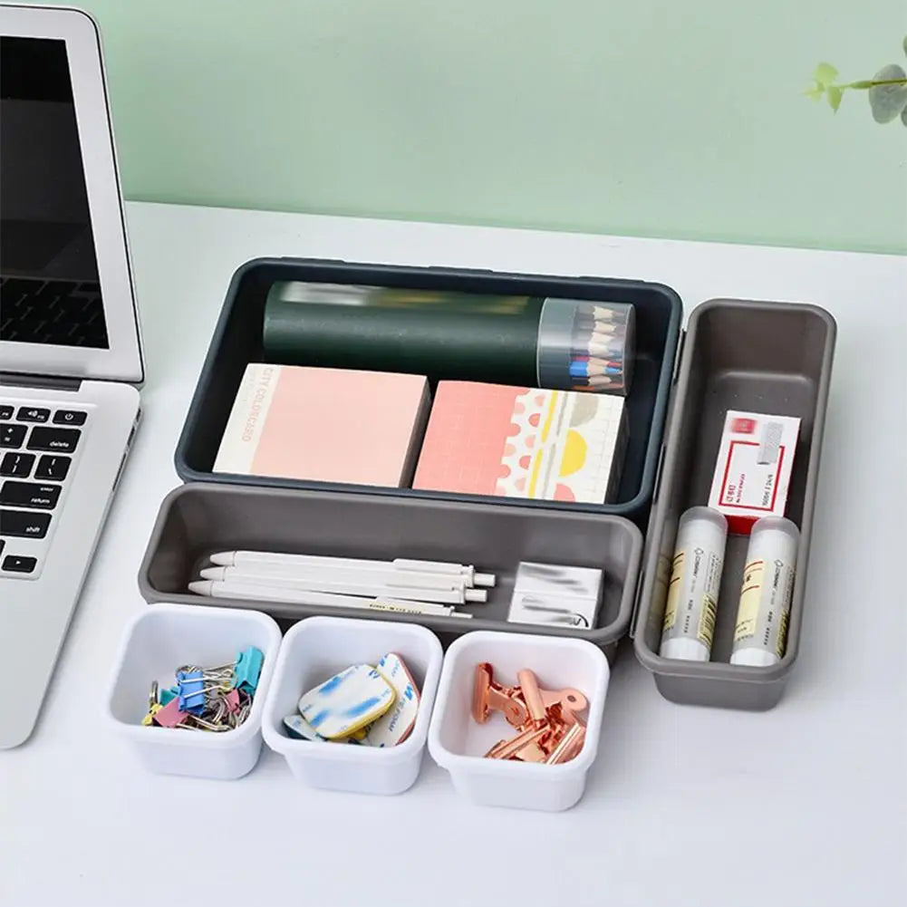 8pc/set Kitchen Bathroom Storage Trays Sundries Jewellery Holder Closet Cover Make Up Organizer Box Storage Drawer Storage Box HIP