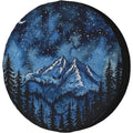 Starry Night Mountain Forest Spare Tire Cover – RV & SUV Spare Tire Cover HIP 1 14 in
