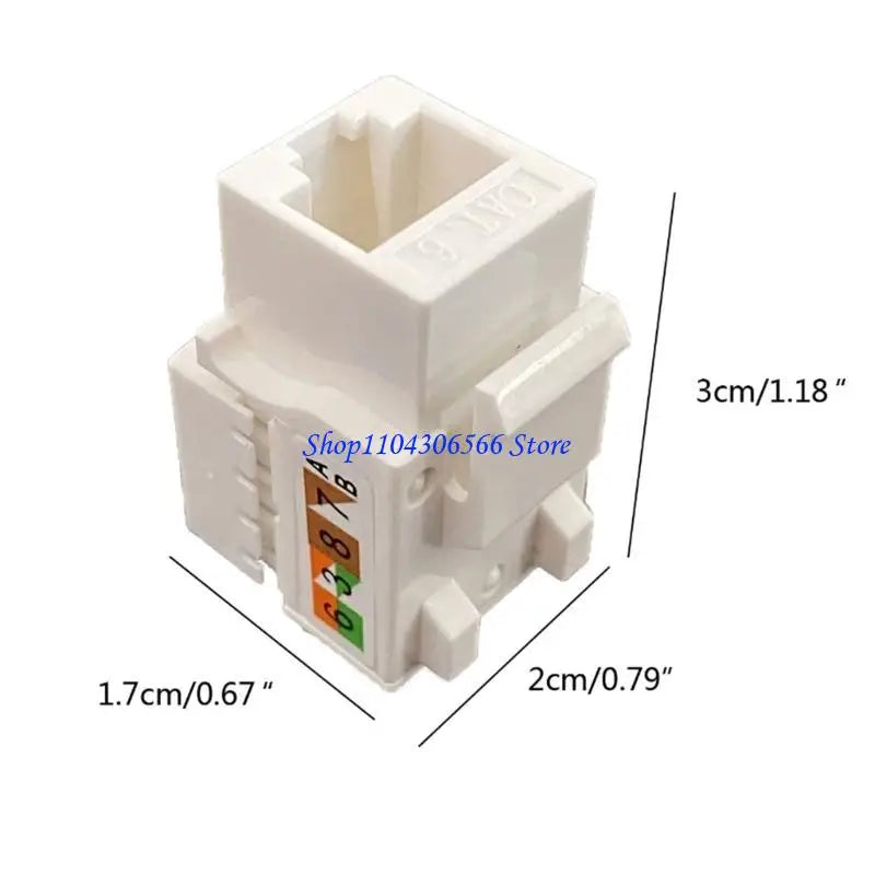 CAT6 Keystone Module RJ45 8P8C Network Socket – 2 Pack Network Keystone Jack HIP