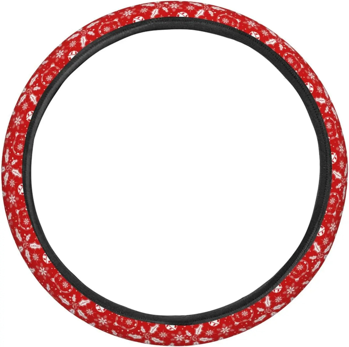 Christmas Elastic Steering Wheel Cover – Anti-Slip Neoprene Steering Wheel Cover HIP
