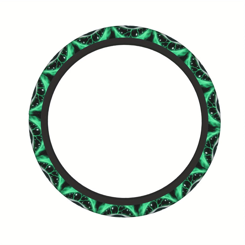 Cosmic Nebula Bling Fabric Steering Wheel Cover – Non-Slip Steering Wheel Cover HIP