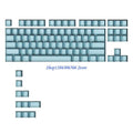 97-Key PBT Keycaps Set – Translucent Dye Sub Mechanical Keyboard Mechanical Keyboard Keycaps HIP Blue CN