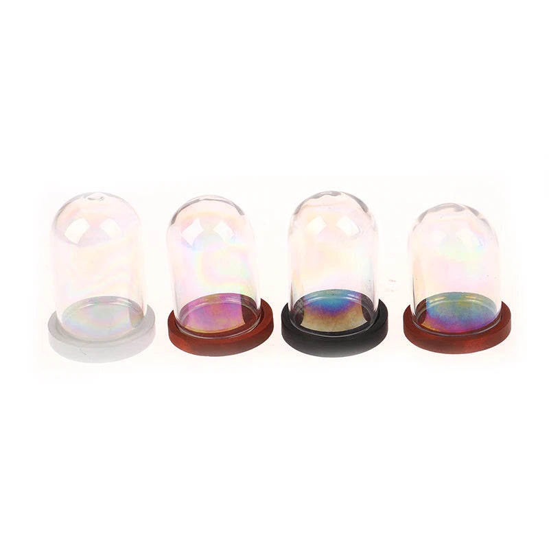 Miniature Wooden Dollhouse Glass Ball DIY Decoration Kit Miniature Dollhouse Kit HIP