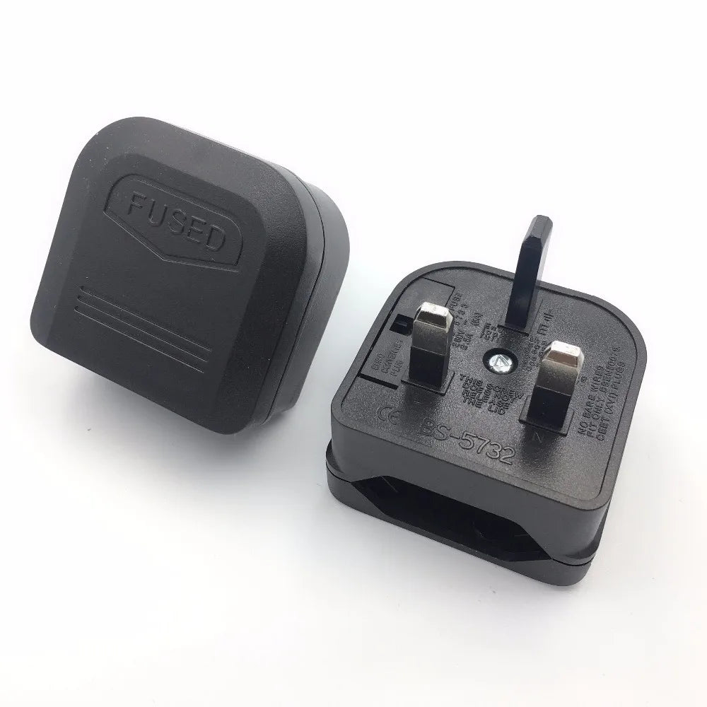 EU to UK 3-Pin Travel Plug Adapter – 250V 5A Converter Travel Plug Adapter HIP