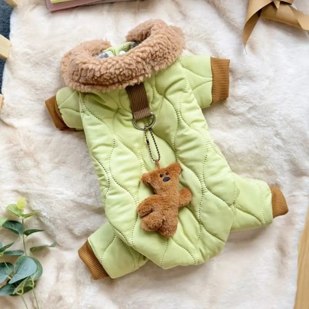 Lamb Wool Dog Bodysuit – Warm One-Piece Pet Coat | XS–XL Dog Winter Coat HIP