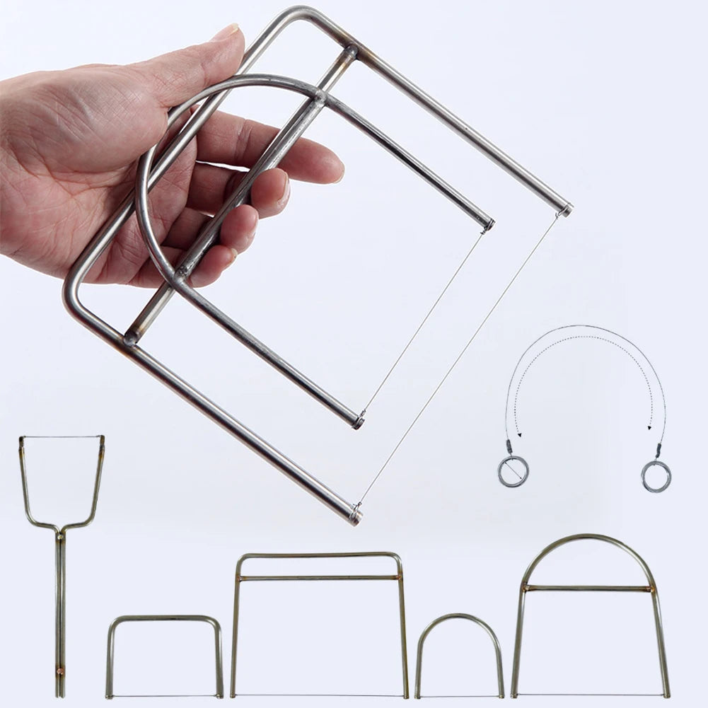 Universal Stainless Steel Clay Sculpture Art Supplies Adjustable Ceramic Wire Clay Cutter U Shape Precision Pottery Cutting Tool HIP
