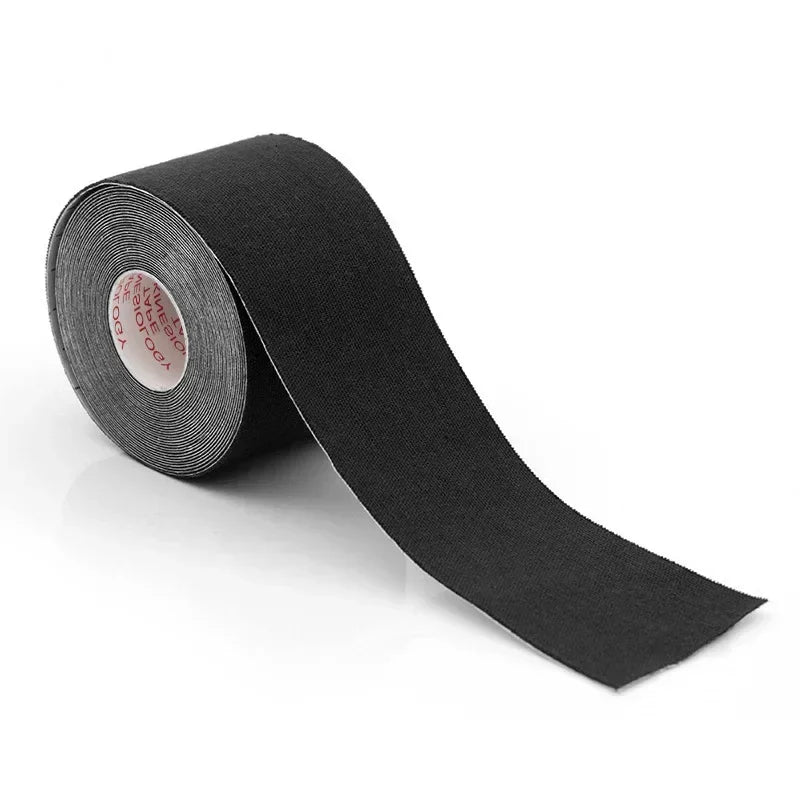 Kinesiology V-Line Face Lifting Tape 2.5cm x 5M | Skin Care Face Lifting Tape HIP C741-Black-1pcs 2.5CMX5M