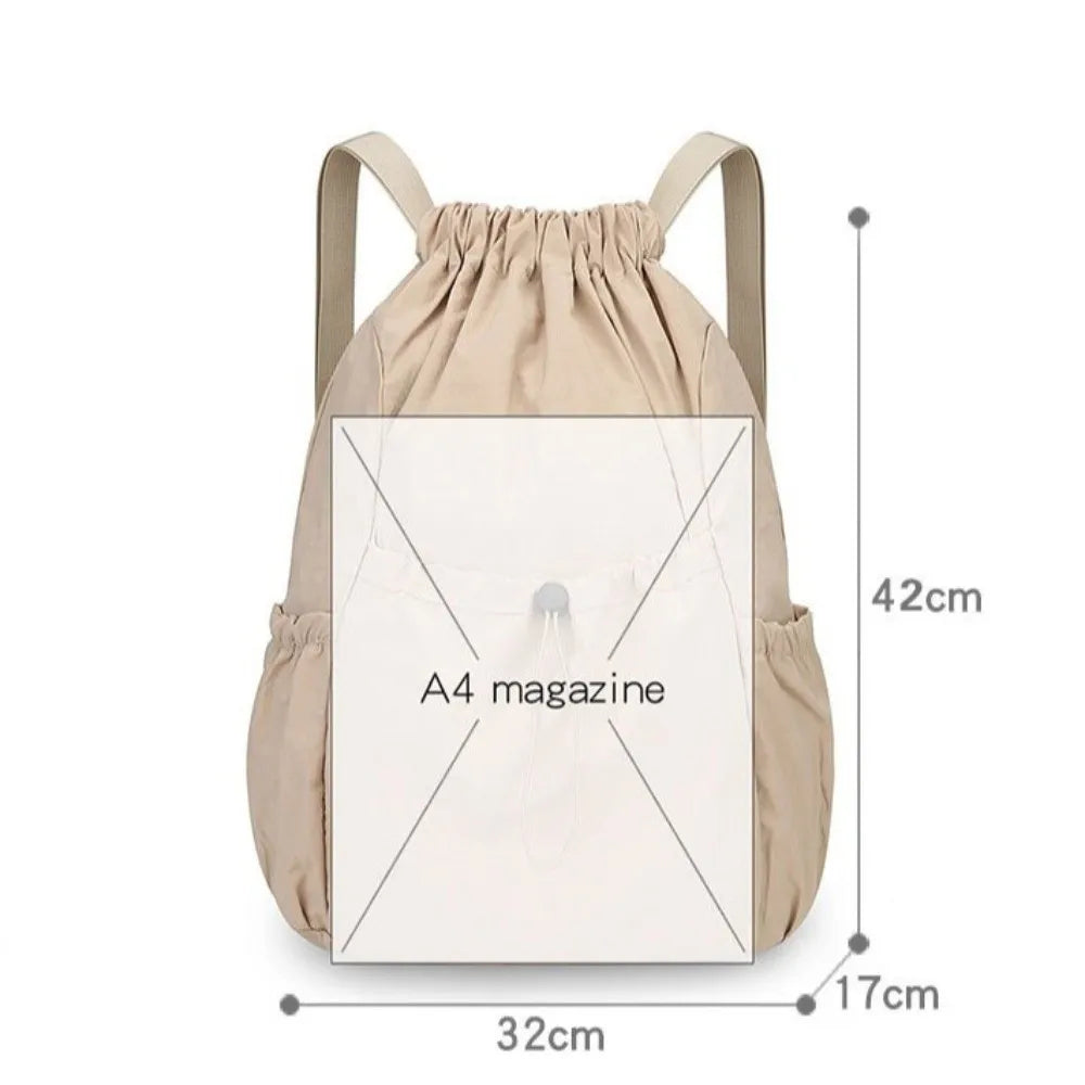 Nylon Oxford Drawstring Backpack – Lightweight & Foldable Drawstring Backpack HIP