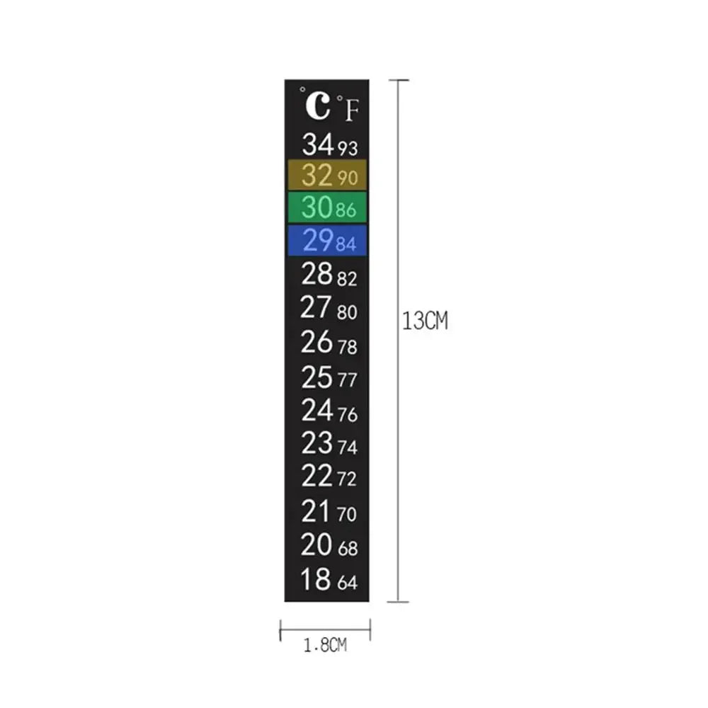 1-5Pcs Stick-on Sticker Thermometers Digital Aquarium Fish Tank Fridge Thermometer Sticker Measurement Temperature Sticker Tools HIP