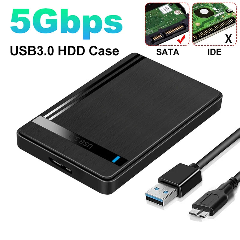2.5" SATA USB 3.0 HDD Enclosure – SSD & Hard Drive Case HDD Enclosure HIP