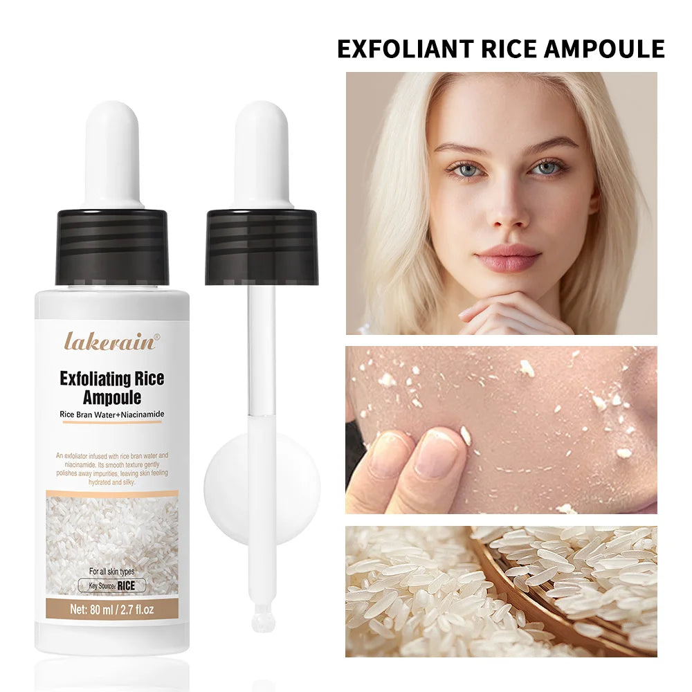 Rice Peeling Ampoule Soft Exfoliating Face and Body Scrub Dead Skin Cells Blackhead Remover for All Skin Types korean skin care HIP 1white rice